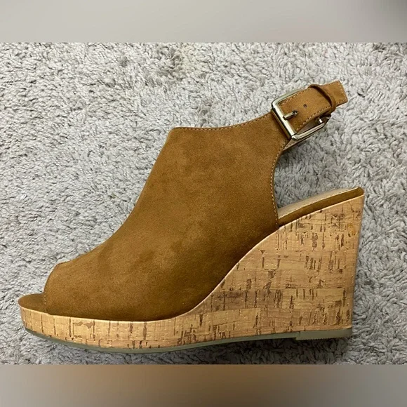 🤎Route 66 • tan wedge cork heel • 7 - Picture 8 of 9